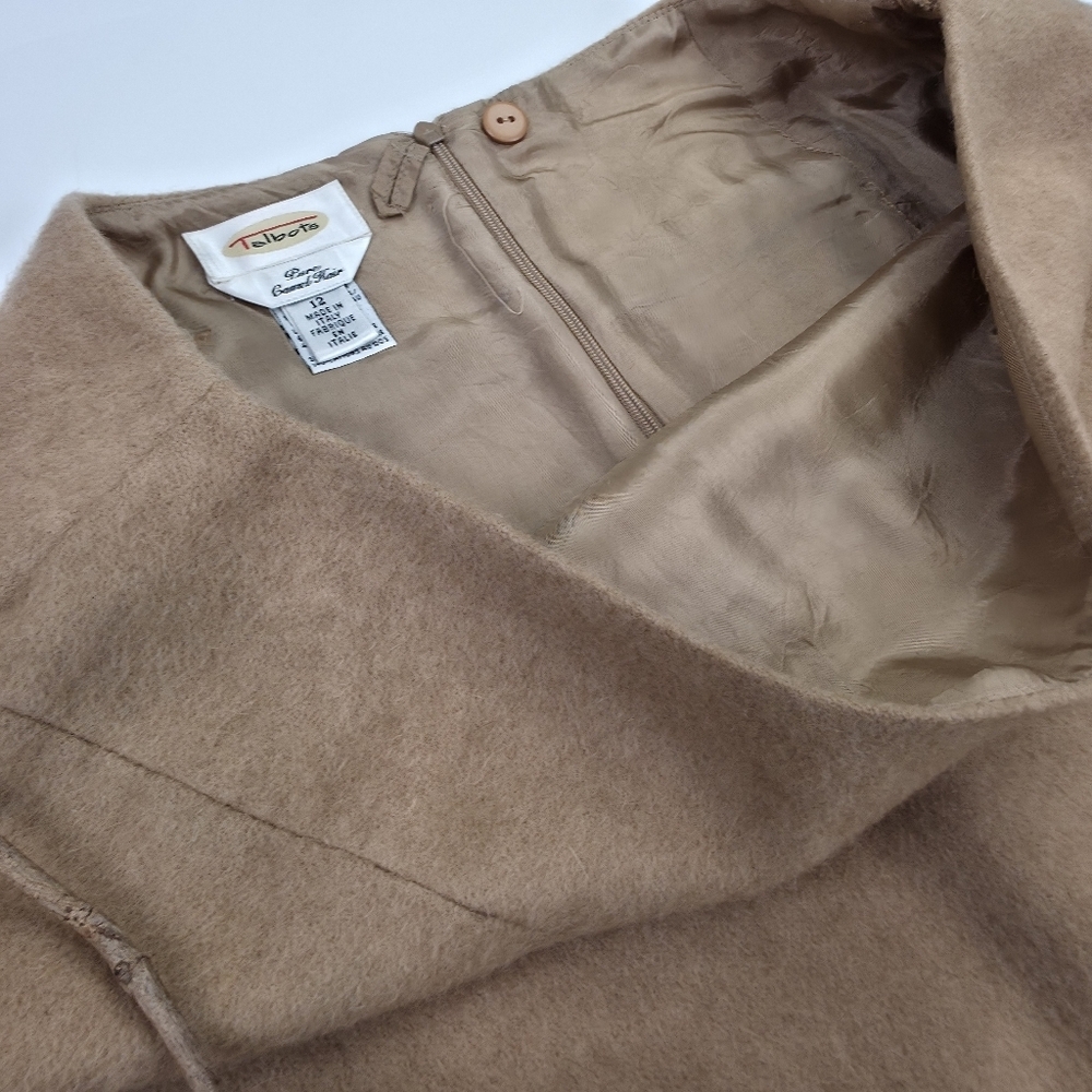 Talbots Camel Hair Elegant Tan Women's Skirt Sz 12 - Picture 7 of 11
